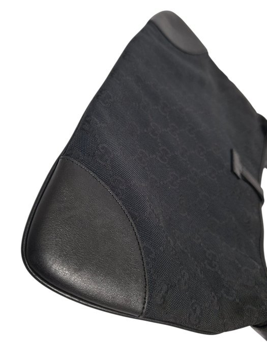 Gucci - Jackie Black Monogram Vintage Handbag - Bag - Image 5