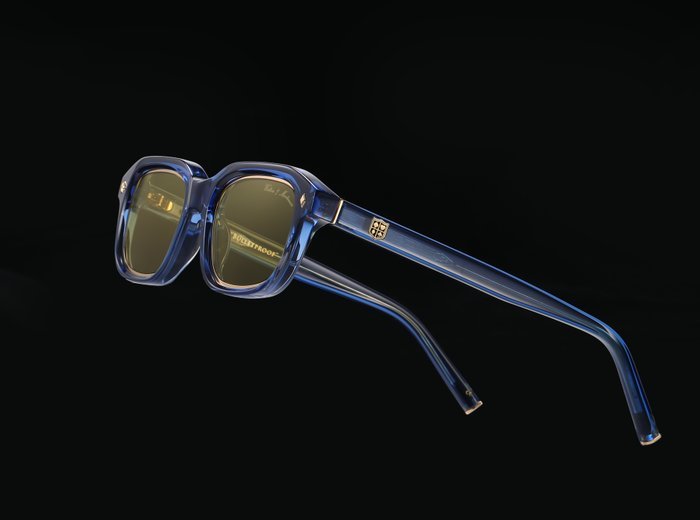 Handmade - Walton & Mortimer No.28 Codename: "Bulletproof" Unit 21/99 "Deep Sea Blue Color" - Sunglasses - Image 2