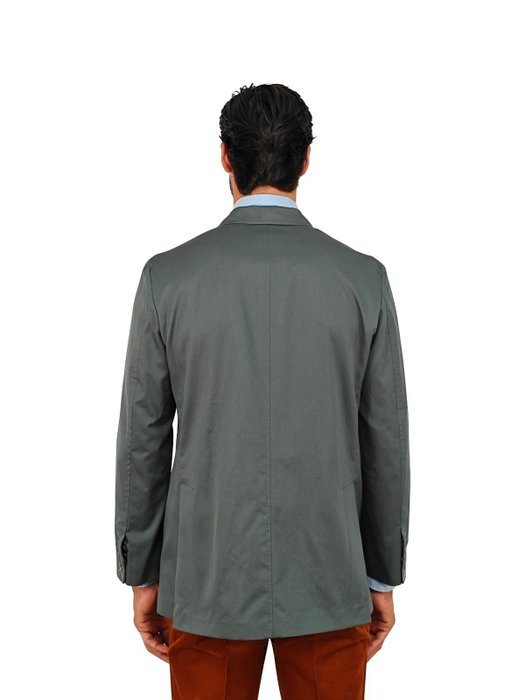 RUBINACCI NAPOLI - 50 IT - Green Off Double Breasted Jacket Cotton - Blazer - New with tags - Image 4