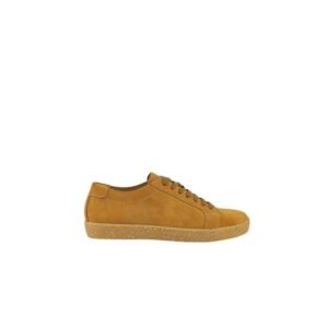 TESTONI - 8 UK - 42 IT - Unlined Sneaker Shoes Honey / Brulee Suede - Sneakers - Size: EU 42 - New with tags
