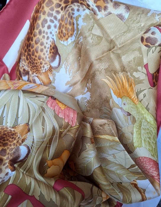 Salvatore Ferragamo - Stampa "Jungle/Puzzle" - Foulard - Image 8