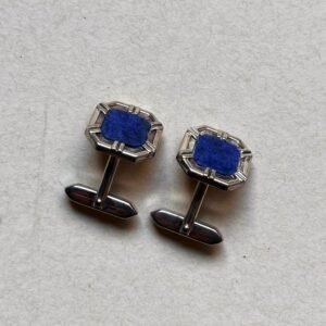 Other brand - Lapis lazuli - Silver - Cufflinks