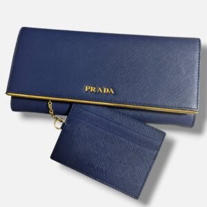 Prada - Saffiano Leather Wallet with Card Holder - Wallet