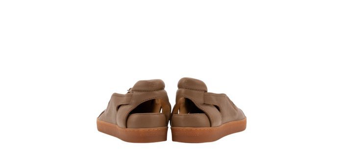GIORGIO ARMANI - 7 UK - 41 IT - Runway Sandal Zip Shoes With Cut-Outs Light Brown Leather - Loafers - Size: EU 41 - New in box - Image 6