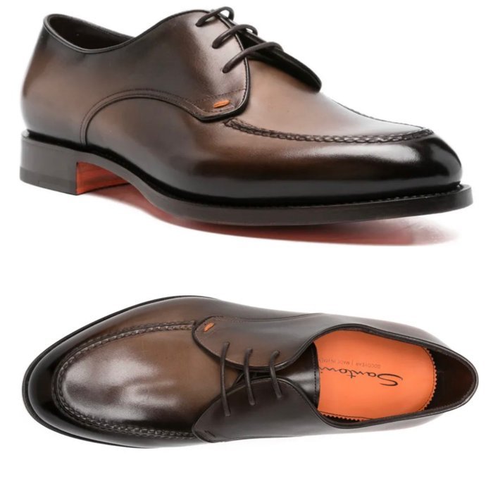 Santoni - Lace-up shoes - Size: EU 41.5 - New in box