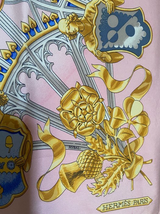 Hermès - " British Heraldry" by Rybal 1969 Limited Edition - Scarf - Image 6