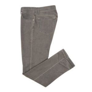 LUIGI BORRELLI NAPOLI - 50 IT - Solid Gray Denim Jeans Pant Cotton - Trousers - New with tags