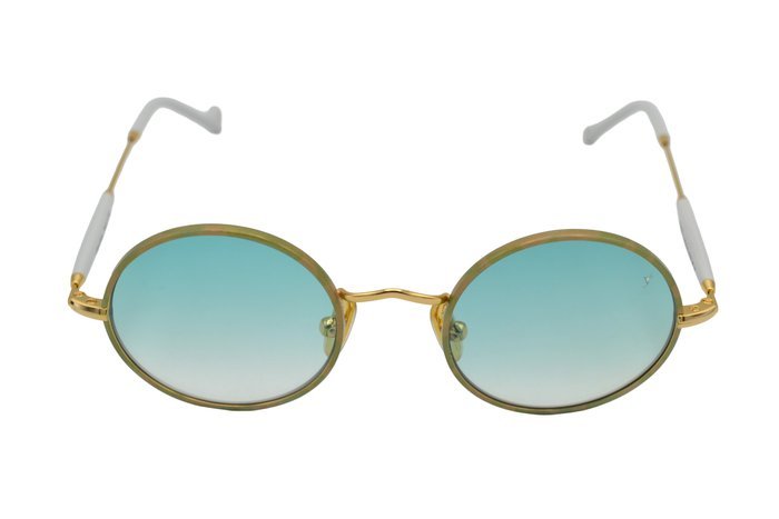 Other brand - EYEPETIZER, QUATRE - Made in Italy - Round Design - Acetate & Gold Metal - *New* - Sunglasses - Image 5