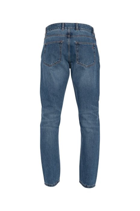 ISAIA NAPOLI - IT 50 - Blue Denim Jeans Trousers Pant Regular Cotton Made in Italy - Trousers - New with tags - Image 2