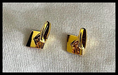 Yves Saint Laurent - Gold-plated - Cufflinks - Image 5