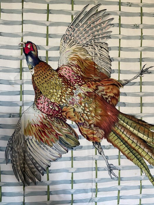 Hermès - " Faisan Royal" by Henri de Linares 1959 EARLY ISSUE - Scarf