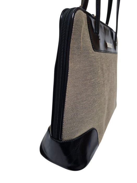 Gucci - Vintage Canvas Top Handle Shoulder Bag - Bag - Image 4