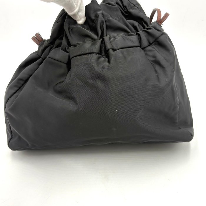 Prada - Logo Jacquard Drawstring - Handbag - Image 5