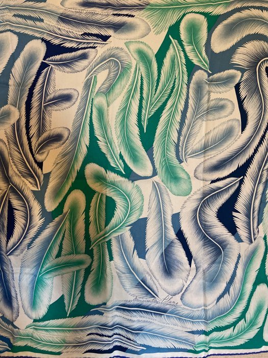 Hermès - " A La Plume" by Florence Manlik 2015 70 cm - Scarf - Image 8