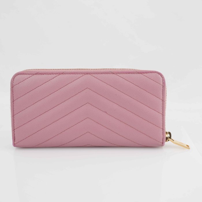 Yves Saint Laurent - Monogram YSL Zip-Around Wallet Pink - Zip-around wallet - Image 5