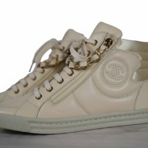 Chanel - (New) High Cut Leather - Sneakers - Size: EU 36.5