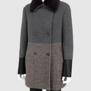 Etro - M/L - Wool, Leather, Rabbit Fur - Coat