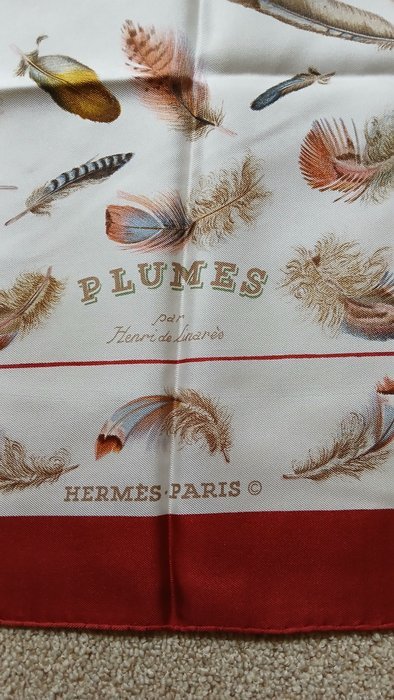 Hermès - PLUMES by Henri de Linarès model 1989 - Scarf - Image 2
