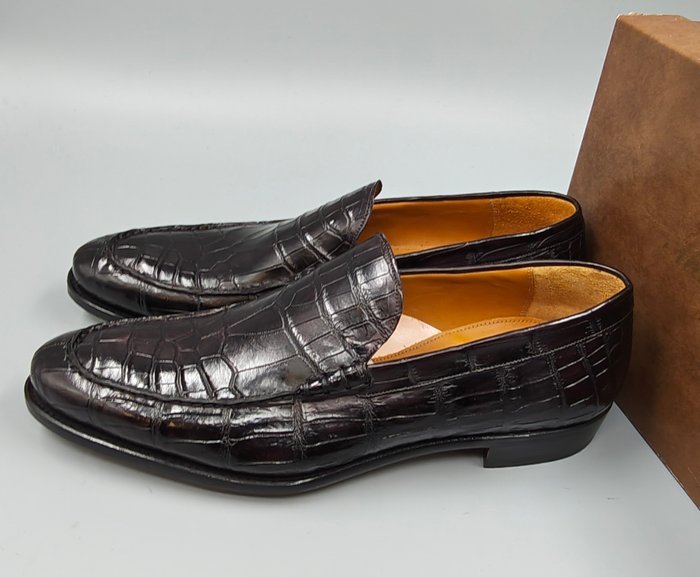 Mauro Volponi-Crocodile-UK10.5 - Loafers - Size: EU 44.5 - New in box - Image 2
