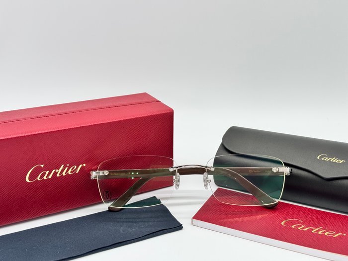 Cartier - C Decor Line Brown Gold Planted 18k - Sunglasses - Image 7