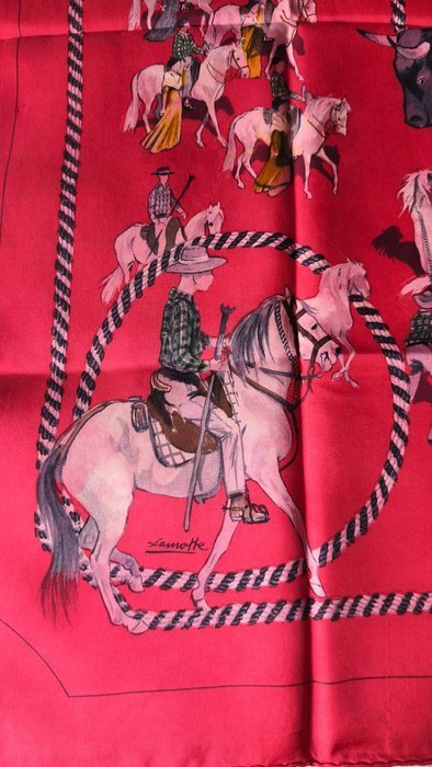 Hermès - LA CAMARGUE by Lamotte. 1961 - Foulard - Image 8