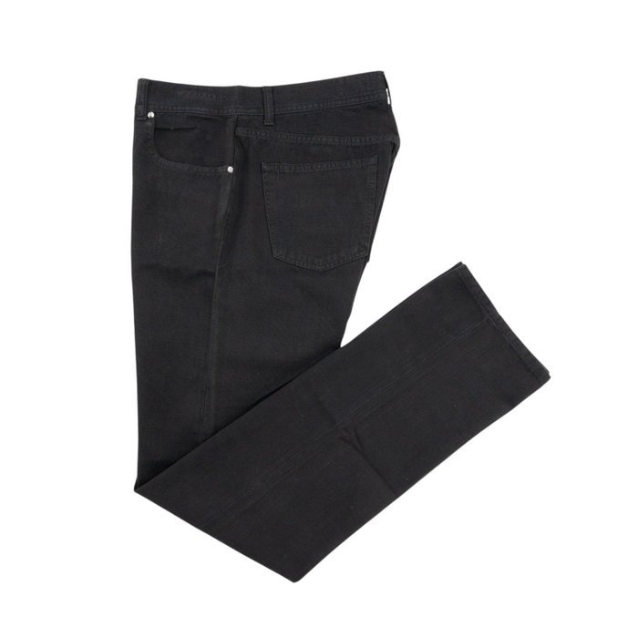 LUIGI BORRELLI NAPOLI - 50 IT - Black Denim Jeans Pant Cotton Made in Italy - Trousers - New with tags