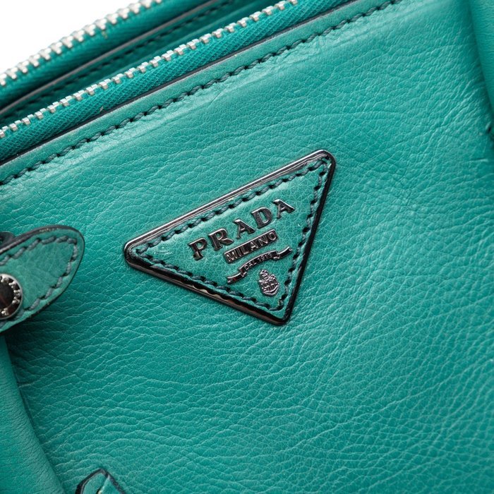 Prada - Glacé Calf Twin Pocket Double Handle Satchel - Bag - Image 5