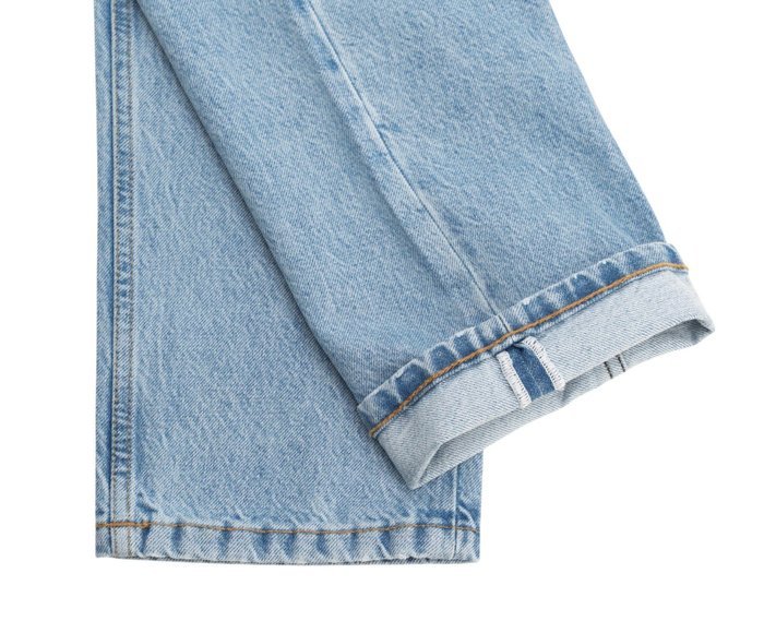 ISAIA NAPOLI - 52 IT - Light Blue Denim Jeans Pant Cotton - Leather Tag Straight Leg - Trousers - New with tags - Image 6
