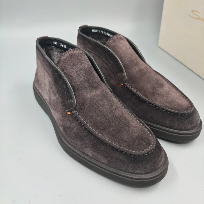 Santoni-UK5.5-With real Fur - Loafers - New in box - Image 2