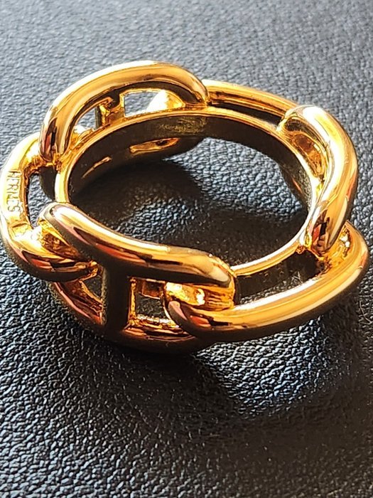 Hermès - Gold-plated - Scarf ring - Image 7