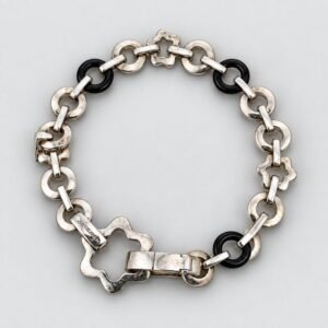Montblanc - Silver 925 & Onyx - Chain bracelet - MB 29502