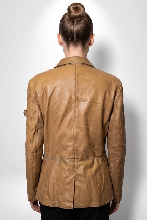 PEUTEREY Glamour Jacket Coat Genuine 100% Leather Exclusive Chic Collection Tg. M - Slim Fit - Coat - Image 7