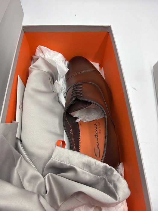 Santoni - Lace-up shoes - Size: EU 41.5 - New in box - Image 6
