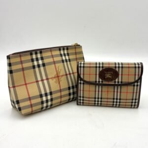 Burberry - Set of 2 Nova Check Pouch - Clutch bag
