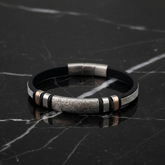 Other brand - 18 kt. - Steel, Yellow gold - Bracelet