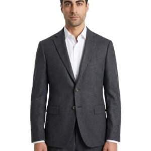 SANTANIELLO - 46 IT - Suit Gray Flannel Wool VITALE BARBERIS CANONICO Handmade in Italy - Men's suit - New with tags