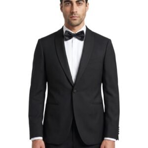 SANTANIELLO - 46 IT - Suit Black Smoking Wool Handmade in Italy - Men's suit - New with tags