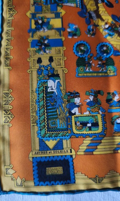 Hermès - ASTRES ET SOLEILS by Annie Faivre. Gavroche - Foulard - Image 8