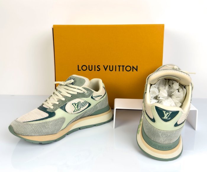 Louis Vuitton - Multicolor Suede and Denim Run Away - Low-top trainers - Size: EU 42 - Image 3