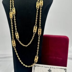 Camrose & Kross - Gold-plated, Paperclip - Jacqueline Bouvier Kennedy (JBK) - Necklace
