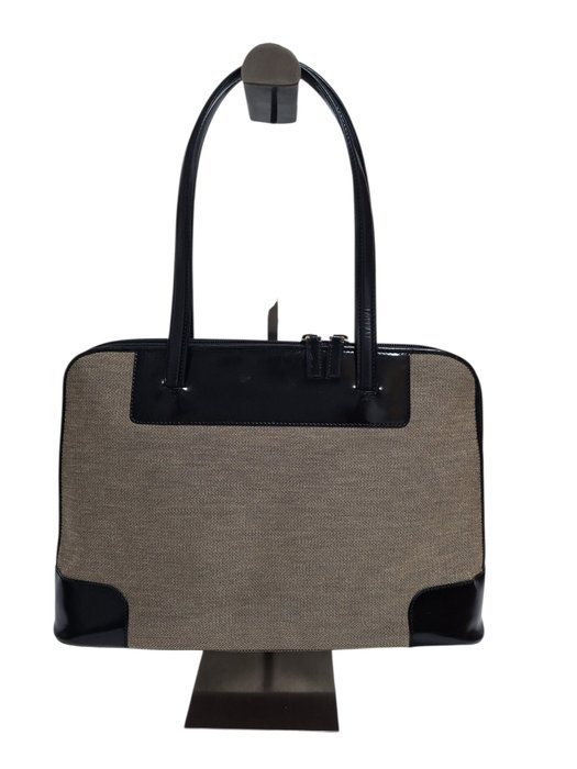 Gucci - Vintage Canvas Top Handle Shoulder Bag - Bag - Image 2