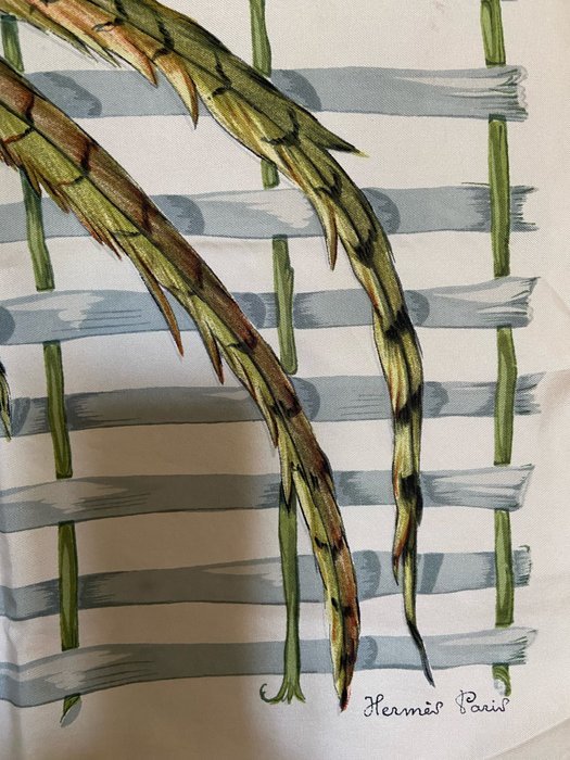 Hermès - " Faisan Royal" by Henri de Linares 1959 EARLY ISSUE - Scarf - Image 6
