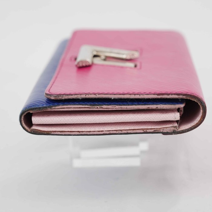 Louis Vuitton - Twist Epi Leather Long Wallet Pink Blue Silver Hardware Made in France - Wallet - Image 4