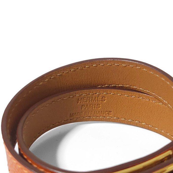 Hermès - Bracelet - Kelly Double Tour Gold-plated, Leather - Image 8