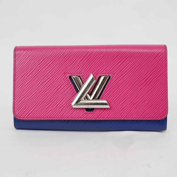 Louis Vuitton - Twist Epi Leather Long Wallet Pink Blue Silver Hardware Made in France - Wallet - Image 2