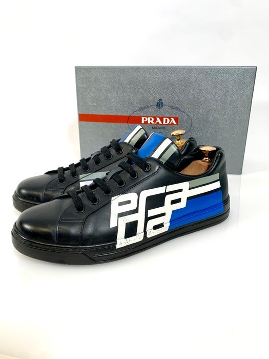 Prada Low-top Sneaker black/blue/white 4E 3409 UK 9 - In Box - Sneakers - Size: EU 43 - Image 2