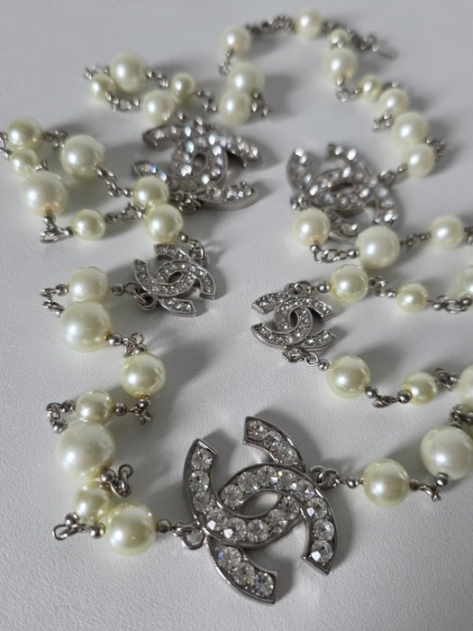 Chanel - Chanel "Sautoir" long pearl necklace (09A) - Chain - Image 6