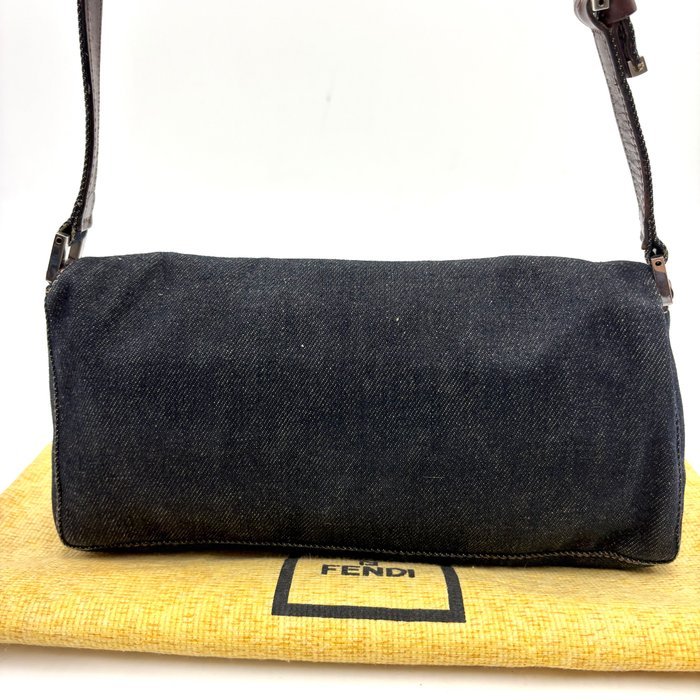 Fendi - Mamma Baguette Denim Silver Plate - Shoulder bag - Image 3