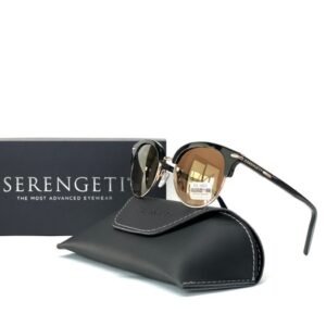 Other brand - SERENGETI, Lela 8939, Black & Shiny Gold, Mineral lenses, Spectral Control Photochromic Polarised - Sunglasses