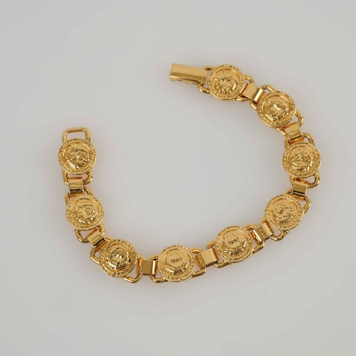 Versace - Gold-Tone - Bracelet - Gold Medusa Coins - Image 6
